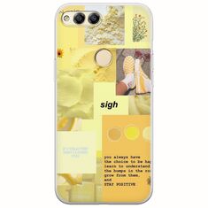 Aesthetic Yellow Huawei Honor 7X Flexible TPU (Διάφανη Σιλικόνη)