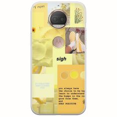 Aesthetic Yellow Motorola Moto G5S Flexible TPU (Διάφανη Σιλικόνη)