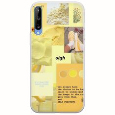 Aesthetic Yellow Samsung Galaxy A70 Flexible TPU (Διάφανη Σιλικόνη)