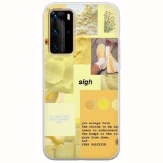 Aesthetic Yellow Huawei P40 Pro Flexible TPU (Διάφανη Σιλικόνη)
