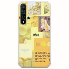 Aesthetic Yellow Huawei Nova 5T Flexible TPU (Διάφανη Σιλικόνη)