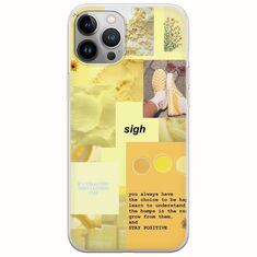 Aesthetic Yellow iPhone 12 Pro Max Flexible TPU (Διάφανη Σιλικόνη)