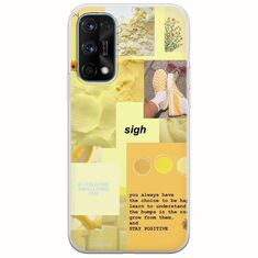 Aesthetic Yellow Realme 7 Pro Flexible TPU (Διάφανη Σιλικόνη)