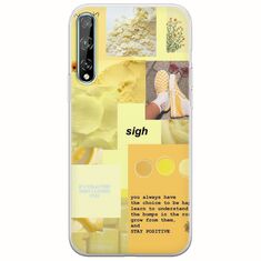 Aesthetic Yellow Huawei P Smart S Flexible TPU (Διάφανη Σιλικόνη)