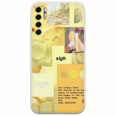 Aesthetic Yellow TCL 20S / 20 5G / 20L / 20L+ Flexible TPU (Διάφανη Σιλικόνη)