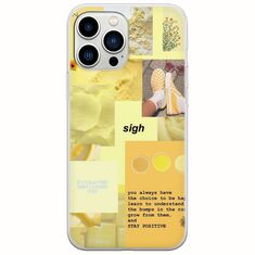 Aesthetic Yellow iPhone 14 Pro Flexible TPU (Διάφανη Σιλικόνη)