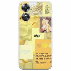 Aesthetic Yellow Oppo A17 Flexible TPU (Διάφανη Σιλικόνη)
