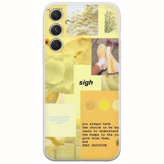 Aesthetic Yellow Samsung Galaxy A34 5G Flexible TPU (Διάφανη Σιλικόνη)
