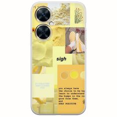 Aesthetic Yellow Huawei Nova 11i Flexible TPU (Διάφανη Σιλικόνη)