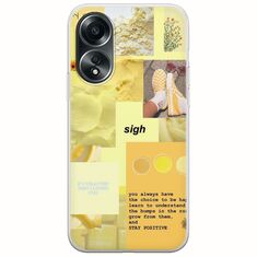 Aesthetic Yellow Oppo A78 4G Flexible TPU (Διάφανη Σιλικόνη)