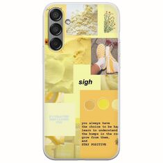 Aesthetic Yellow Samsung Galaxy M55 5G Flexible TPU (Διάφανη Σιλικόνη)