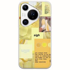 Aesthetic Yellow Huawei Pura 70 Pro Flexible TPU (Διάφανη Σιλικόνη)