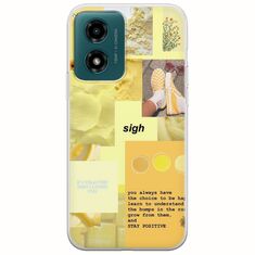 Aesthetic Yellow Motorola Moto G04s Flexible TPU (Διάφανη Σιλικόνη)