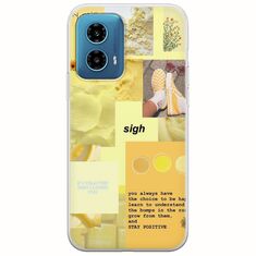 Aesthetic Yellow Motorola Moto G34 5G Flexible TPU (Διάφανη Σιλικόνη)