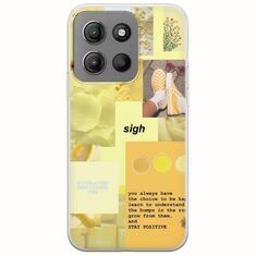 Aesthetic Yellow Motorola Moto G15 Flexible TPU (Διάφανη Σιλικόνη)