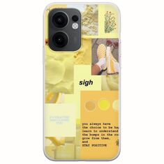 Aesthetic Yellow Oppo Reno 13 F 5G Flexible TPU (Διάφανη Σιλικόνη)