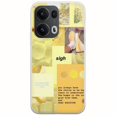 Aesthetic Yellow Oppo Reno 13 Pro 5G Flexible TPU (Διάφανη Σιλικόνη)