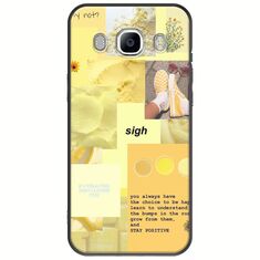Aesthetic Yellow Samsung Galaxy J5(2016) Black TPU (Μαύρη Σιλικόνη)
