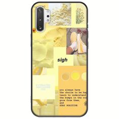 Aesthetic Yellow Samsung Galaxy Note 10 Plus Black TPU (Μαύρη Σιλικόνη)