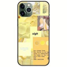 Aesthetic Yellow iPhone 11 Pro Black TPU (Μαύρη Σιλικόνη)