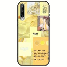 Aesthetic Yellow Samsung Galaxy A30s Black TPU (Μαύρη Σιλικόνη)