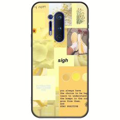 Aesthetic Yellow OnePlus 8 Pro Black TPU (Μαύρη Σιλικόνη)
