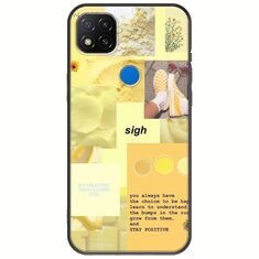 Aesthetic Yellow Xiaomi Redmi 9C Black TPU (Μαύρη Σιλικόνη)