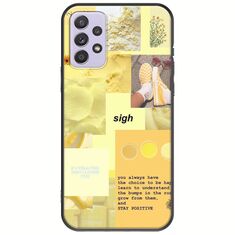 Aesthetic Yellow Samsung Galaxy A72 5G Black TPU (Μαύρη Σιλικόνη)