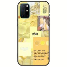 Aesthetic Yellow OnePlus 8T Black TPU (Μαύρη Σιλικόνη)