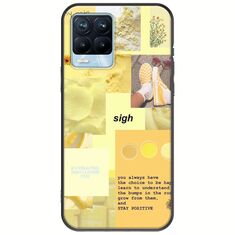 Aesthetic Yellow Realme 8 / 8 Pro Black TPU (Μαύρη Σιλικόνη)