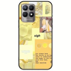 Aesthetic Yellow Realme 8i Black TPU (Μαύρη Σιλικόνη)