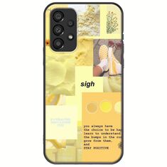 Aesthetic Yellow Samsung Galaxy A33 5G Black TPU (Μαύρη Σιλικόνη)