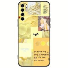 Aesthetic Yellow TCL 20S / 20 5G / 20L / 20L+ Black TPU (Μαύρη Σιλικόνη)