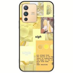 Aesthetic Yellow Vivo V23 5G Black TPU (Μαύρη Σιλικόνη)