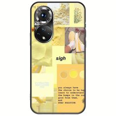 Aesthetic Yellow Huawei Nova 9 Black TPU (Μαύρη Σιλικόνη)