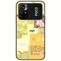 Aesthetic Yellow Xiaomi Poco M4 Pro 4G Black TPU (Μαύρη Σιλικόνη)
