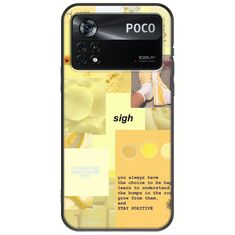 Aesthetic Yellow Xiaomi Poco X4 Pro 5G Black TPU (Μαύρη Σιλικόνη)