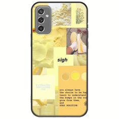 Aesthetic Yellow Samsung Galaxy M13 4G Black TPU (Μαύρη Σιλικόνη)