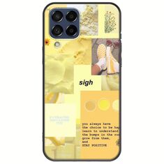 Aesthetic Yellow Samsung Galaxy M53 5G Black TPU (Μαύρη Σιλικόνη)
