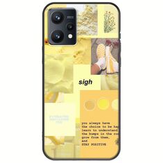 Aesthetic Yellow Realme 9 4G Black TPU (Μαύρη Σιλικόνη)