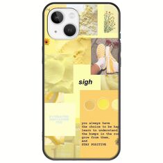 Aesthetic Yellow iPhone 14 Black TPU (Μαύρη Σιλικόνη)
