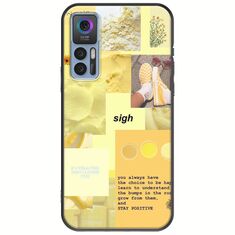 Aesthetic Yellow TCL 30 / 30 5G / 30+ Black TPU (Μαύρη Σιλικόνη)