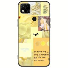 Aesthetic Yellow Xiaomi Redmi 10A Black TPU (Μαύρη Σιλικόνη)