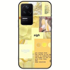 Aesthetic Yellow Xiaomi Poco F4 5G Black TPU (Μαύρη Σιλικόνη)