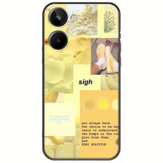 Aesthetic Yellow Realme 10 4G Black TPU (Μαύρη Σιλικόνη)