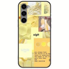 Aesthetic Yellow Samsung Galaxy S23 Plus 5G Black TPU (Μαύρη Σιλικόνη)