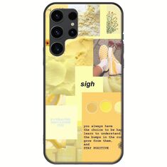 Aesthetic Yellow Samsung Galaxy S23 Ultra 5G Black TPU (Μαύρη Σιλικόνη)