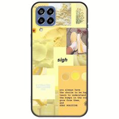 Aesthetic Yellow Samsung Galaxy M33 5G Black TPU (Μαύρη Σιλικόνη)