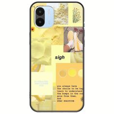 Aesthetic Yellow Xiaomi Redmi A2 Black TPU (Μαύρη Σιλικόνη)