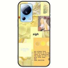 Aesthetic Yellow Xiaomi 13 Lite 5G Black TPU (Μαύρη Σιλικόνη)